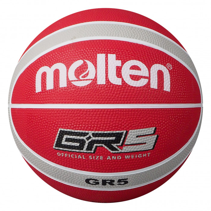 Molten BGR-WRS White Red Silver Basketball BGR5-WRS Main Front Image
