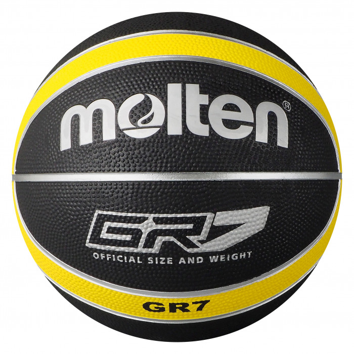Molten BGR-GK Black Yellow Basketball BGR7-KY Main Front Image