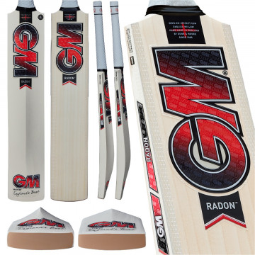 GM Radon Cricket Bat &mdash; Prime English Willow &middot; Harrow Size &middot; DXM &middot; ToeTek 